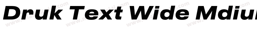 Druk Text Wide Mdium Trial字体转换